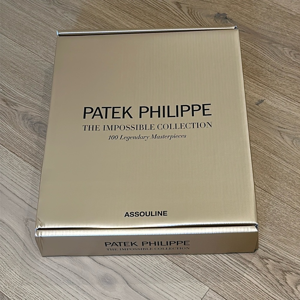 ASSOULINE Patek Philippe The Impossible Collection Gold Tone LARGE Box Only